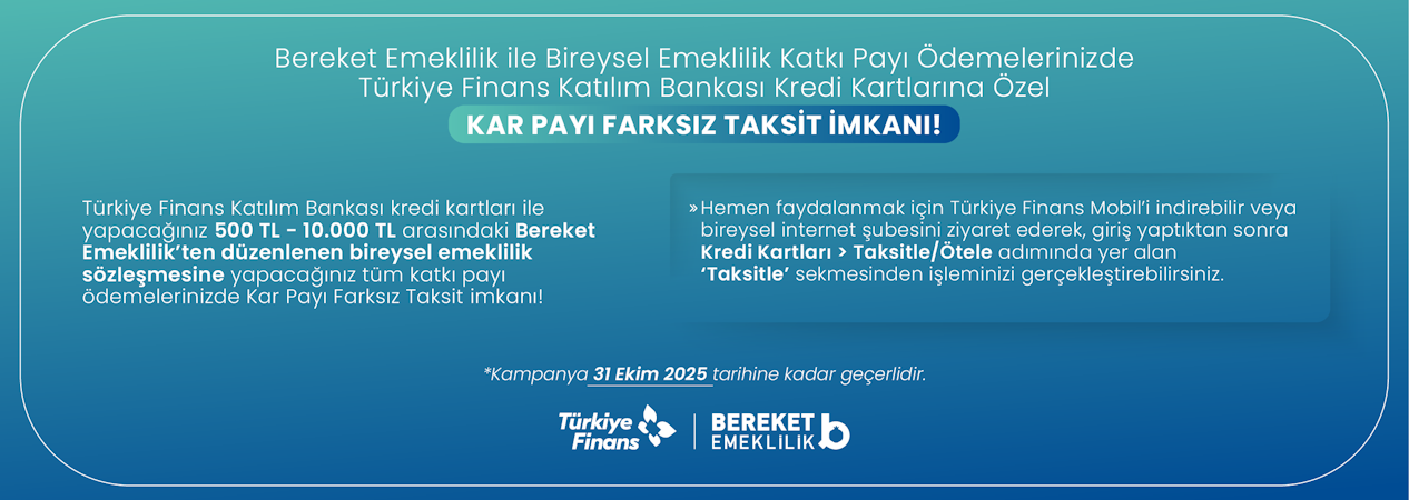 Türkiye Finans Katılım Bankası Kredi Kartlarına Özel